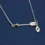Joycuff Graduation Gifts for Her Teen Girls Class of 2020 High School Cute Dainty Silver Arrow Pendant Necklace Personalized Initial Jewelry Gifts for Women