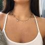 Frodete Gold Star Choker Necklace for Women Cute Necklace for Teen Girls Trendy Star Necklace Choker Adjustable