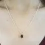 Dazzlingrock Collection 10K Gold Princess Cut Black Diamond Ladies Solitaire Pendant