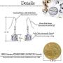 Swarovski Crystal Cube Drop Dangle Earrings for Women Fashion 14K Gold Plated Hypoallergenic Jewelry