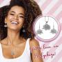 Lola Bella Gifts Crystal Hedgehog Necklace and Earrings Set with Gift Box