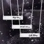 MAOFAED Big Middle Little Sister Necklaces Bar Necklace Gift for Sister Family Love Necklace
