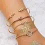 19pcs Multiple Layered Stackable Open Cuff Wrap Bangle Rose gold Gold Bracelets for Women Jewelry Adjustable Bangles for Girls Set Gifts 19pcs Multiple Layered Stackable Open Cuff Wrap Bangle Rose gold Gold Bracelets for Women Jewelry Adjustable Bangles for Girls Set Gifts