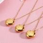 ZHENXI 12 Constellations Horoscope Zodiac Necklace 18K Gold Plated Cubic Zirconia Jewelry for Women Girl Astrology Dainty Birthday Gifts with Packing