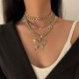 Ingemark Bling Cuban Link Chain Choker Necklace for Girls Women Sweet Pendant Necklace New Year Festivals Jewelry Gifts