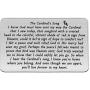 BEKECH The Cardinals Song Memorial Gift Youll Live Forever in My Heart Cardinal Memorial Jewelry Wallet Insert Card Loss of a Loved one Sympathy Gift Remembrance Gift