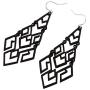 D EXCEED Womens Gold Dangle Drop Earrings Fashion Cutout Chandelier Earrings Gift Idea Geometric Chandelier Earrings for Women and Girls