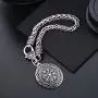 VASSAGO Vintage Norse Viking Vegvisir Compass Celtic Irish Knot Pendant Talisman Wheat Chain Bracelet VASSAGO Vintage Norse Viking Vegvisir Compass Celtic Irish Knot Pendant Talisman Wheat Chain Bracelet