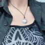 Vintage Gothic Amulet Ezili Dantor Loa Veve Pendant Voodoo Jewelry for Women