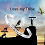 ENSIANTH Tribe Gift Love My Tribe Cuff Bracelet Wedding Gift Bridesmaid Gift Tribe Jewelry for BFF