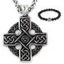 GUNGNEER Stainless Steel Interwoven Celtic Eternity Circle Knot Pendant Necklace Love Infinity Jewelry Men Women GUNGNEER Stainless Steel Interwoven Celtic Eternity Circle Knot Pendant Necklace Love Infinity Jewelry Men Women