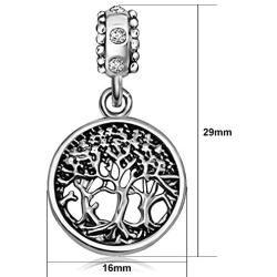 JMQJewelry Tree of Life Family Birthstone Dangle Charms for Bracelets Mothers Fathers Grandmas Day