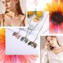 HkFcle Pendant Necklace, Alloy Sunflower Necklace, eco-Friendly Pendant Necklace, Couple Jewelry/Gift (Color : 3 Colors)