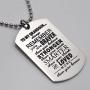 LParkin Grandson Gifts from Grandma Grandparents Grandson Necklace You are Braver Than You Believe Jewelry Dog Tag