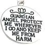 Blazing Autumn Necklace/Guardian Angel Reversible Pendant Necklace with Prayer Inscription, 18'' Blazing Autumn Necklace/Guardian Angel Reversible Pendant Necklace with Prayer Inscription, 18''