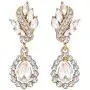 EleQueen Womens Austrian Crystal Art Deco Tear Drop Dangle Earrings Clip-on