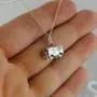 FashionJunkie4Life Sterling Silver Small Bus 3D Hippie Van Necklace, 18'' Cable Chain