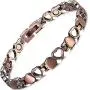 RainSo Womens Heart Design Pure Copper Health Magnetic Therapy Bracelets Pain Relief for Arthritis Adjustable with Gift Box RainSo Womens Heart Design Pure Copper Health Magnetic Therapy Bracelets Pain Relief for Arthritis Adjustable with Gift Box