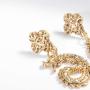 Rambling Rose Fashion Snake Drop Earrings for Women Men Gold Color Crystal Alloy Statement Exaggerated Earrings Animal Jewelry