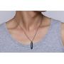 XUANPAI Stainless Steel Lords Prayer Bibe Versr Engraved Bullet Pendant Urn Necklaces for Ashes Holder Keepsake Memorial Jewelry