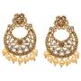Bindhani Womens Indian Jewelry Heavy Look Bridal Wedding Party Wear Crafted Brides Fashion Gold Plated Kundan Choker Necklace Earrings Tikka Bollywood Style Jewellery Tika Set for Bridemaids