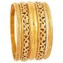 Touchstone Indian Bollywood Finely Handcrafted Traditional Trendy Style Designer Jewelry Bangle Bracelets in Antique Gold Tone for Women