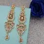 Scarlvambo Womens Austrian Crystal Vintage Style Long Pierced Dangle Wedding Earrings Scarlvambo Womens Austrian Crystal Vintage Style Long Pierced Dangle Wedding Earrings
