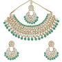 MUCH-MORE Indian Bollywood Bridal Choker Necklace Gold Plated Party Wear Ethnic Wedding Jewelry Set for Women