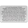 BAUNA Coast Guardsmans Prayer Metal Wallet Card for Him Coast Guard Gift Military Jewelry USCG Graduation Card Insert Gift Deployment Gift