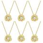 DHQH I Couldnt Tie The Knot Without You Love Knot Bridesmaids Necklace 14K Gold Plated Knot Necklaces Bridesmaid Proposal Gift Set of 1/6