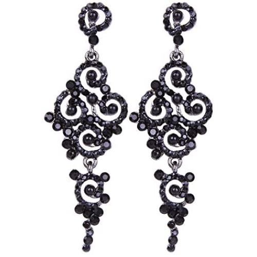VIJIV Gatsby Earrings Art Deco Vintage 1920s Flapper Jewelry Accessories Party