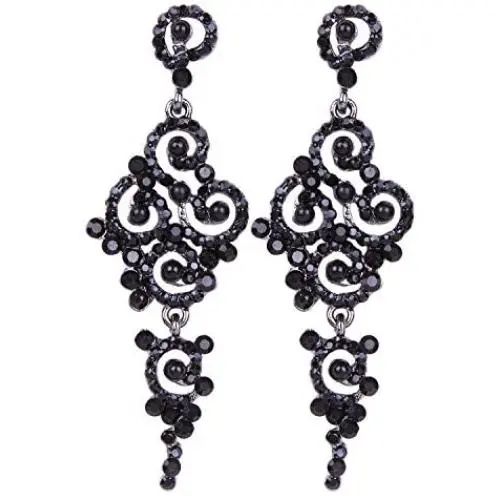 VIJIV Gatsby Earrings Art Deco Vintage 1920s Flapper Jewelry Accessories Party VIJIV Gatsby Earrings Art Deco Vintage 1920s Flapper Jewelry Accessories Party
