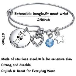 De&ai Mama Llama Charm Bracelet, Animal Mama Llama Jewelry for Moms Grands Women Christmas Birthday Gift