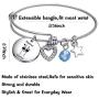 De&ai Mama Llama Charm Bracelet, Animal Mama Llama Jewelry for Moms Grands Women Christmas Birthday Gift