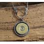 Bullet Jewelry Deer Antler Pendant Necklace with Brass Shotgun Charm. Optional Crystal.