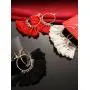 Gejoy Tassel Hoop Earrings Fan-shaped Drop Earrings Dangle Eardrop for Women Girls Party Bohemia Dress Accessory, 3 Pairs Gejoy Tassel Hoop Earrings Fan-shaped Drop Earrings Dangle Eardrop for Women Girls Party Bohemia Dress Accessory, 3 Pairs
