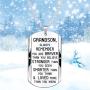 Grandson Inspirational Jewelry Necklace Gift- Always Remember You are Braver Stronger Smarter
