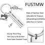 FUSTMW Retirement Gift Happiness is Retirement Keychain Happy Retirement Jewelry Gift for RN Nurse Dentist Tailor Retirement Keychain Gifts for Women/Men