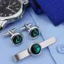 AMITER Mens Cufflinks/Tie Clip/Cufflinks and Tie Clip Set for Men with Swarovski Crystal for Skinny Tie Formal Business Wedding Tuxedo Shirts AMITER Mens Cufflinks/Tie Clip/Cufflinks and Tie Clip Set for Men with Swarovski Crystal for Skinny Tie Formal Business Wedding Tuxedo Shirts