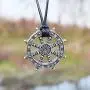 Dharma Wheel of Life Samsara Buddhist Amulet Pendant Talisman