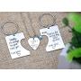 O.RIYA Daddys Girl Mommys World 3 Piece Keychain Pendant Necklace Set, Gift for Daughter, Mommys Little Girl, Mums Dad Necklaces Stainless Steel