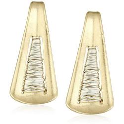 Robert Lee Morris Womens Triangle Wire Wrap Drop Earrings