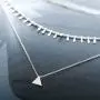 Yalice Multi-Layered Triangle Pendant Necklace Chain Dangle Choker Necklaces Jewelry for Women and Girls
