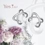 YFN Ear Cuff Earring for Women 925 Sterling Silver Non Pierced Ear Cartilage Clip Earrings for Women Girl