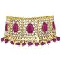 Aheli Faux Pearl Choker Necklace with Earrings Indian Traditional Bollywood Jewelry Set for Women Girls