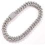 Fantex 20mm Iced Out Luxury Cuban Link Chain, Full Pave Shiny 5A Lab Diamond Hip Hop Gold Plated Necklace with Box Clasp for Men Women