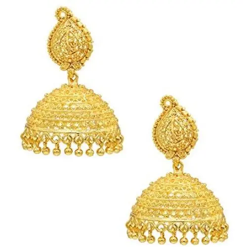 Bodha 24K Gold Plated Big Size Jhumkas for Women (SJ_1111) Bodha 24K Gold Plated Big Size Jhumkas for Women (SJ_1111)