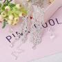 Besteel 3Pcs Infinity Rhinestone Crystal Chokers for Women Wedding Bridal Necklaces Jewelry Gift