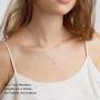 M MOOHAM Cross Necklace for Women, Dainty Gold Plated Cross Pendant Necklace Sideways Cross Choker Layered Cross Necklace for Women Girls