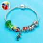 Autism Awareness Charm 925 Sterling Silver Puzzle Piece Enamel Colorful Charms and Live Love Laugh Beads for Bracelets
